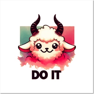Funny Evil Lamb Quote Do It Posters and Art